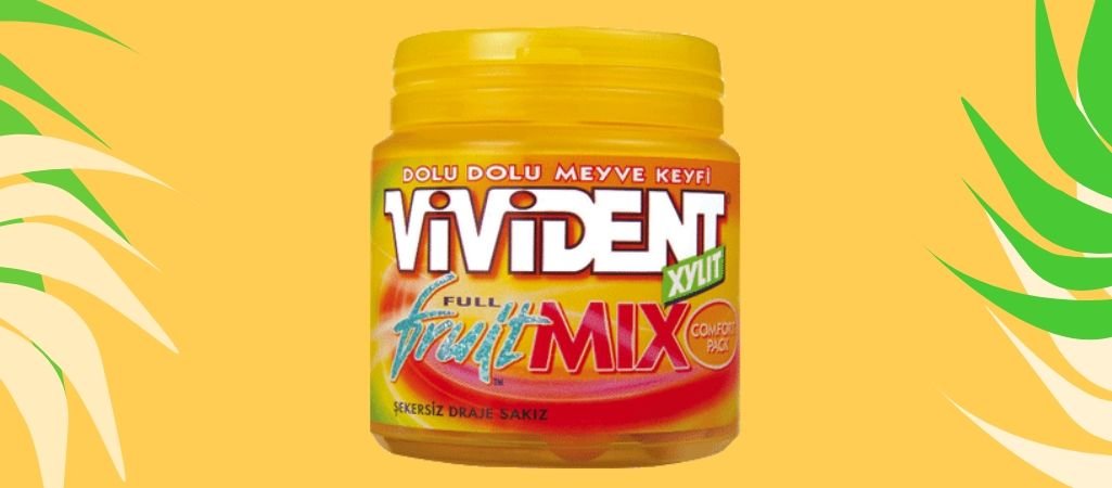 Vivident Full Fruit Mix Meyveli Sakız