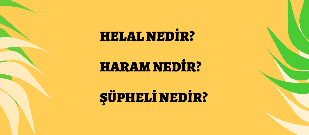 Helal Haram Şüpheli Nedir?