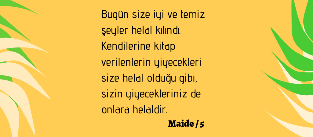 Helal Gıda Ayeti