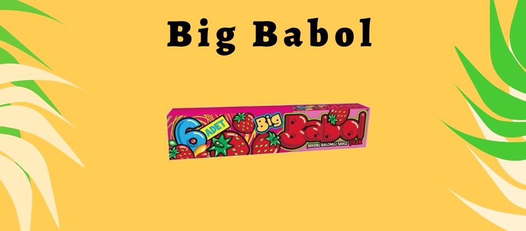 Big Babol Çilek Aromalı Şekerli Balonlu Sakız