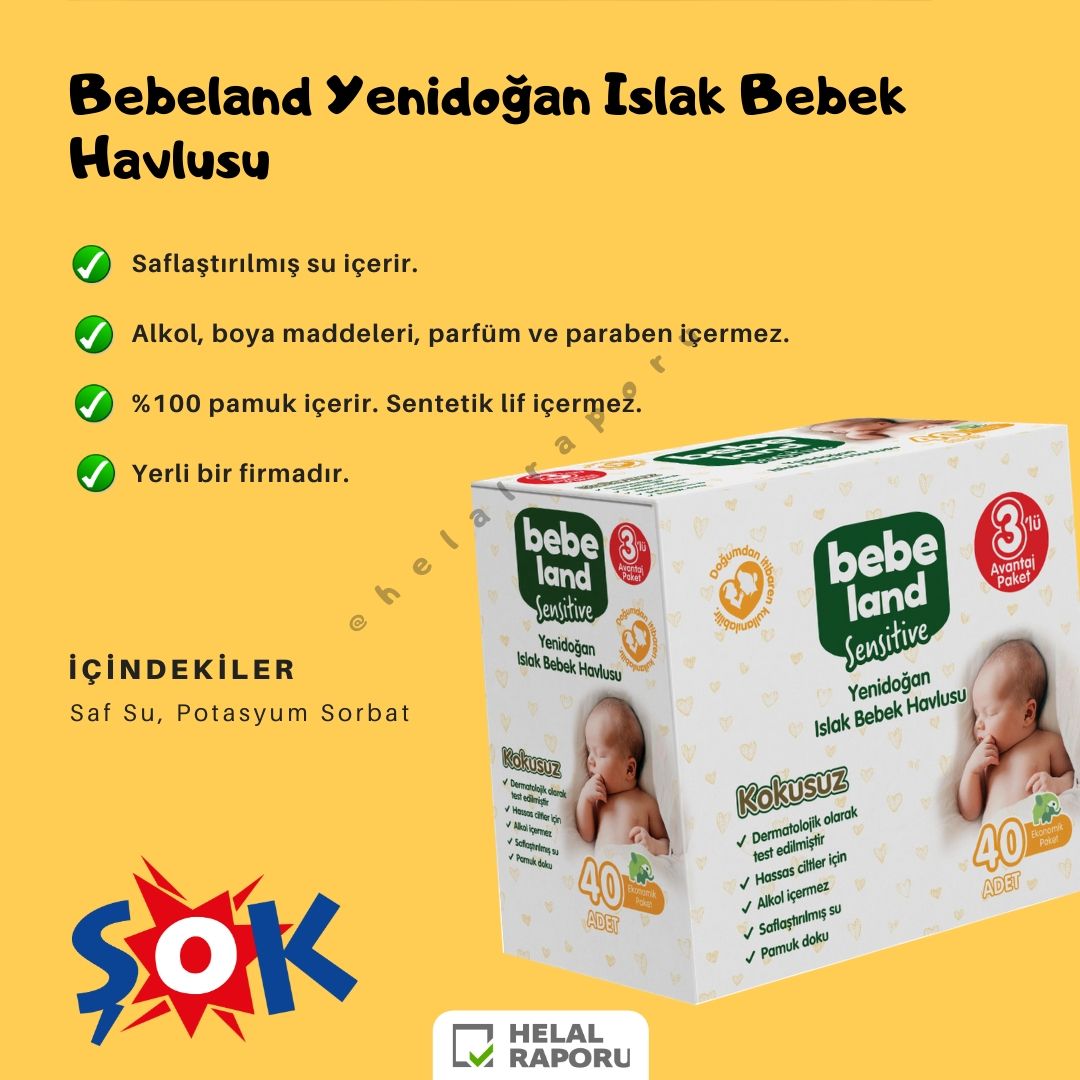 Yenidoğan Islak Mendiller Dalin, Bebeland, Baby &amp; Me