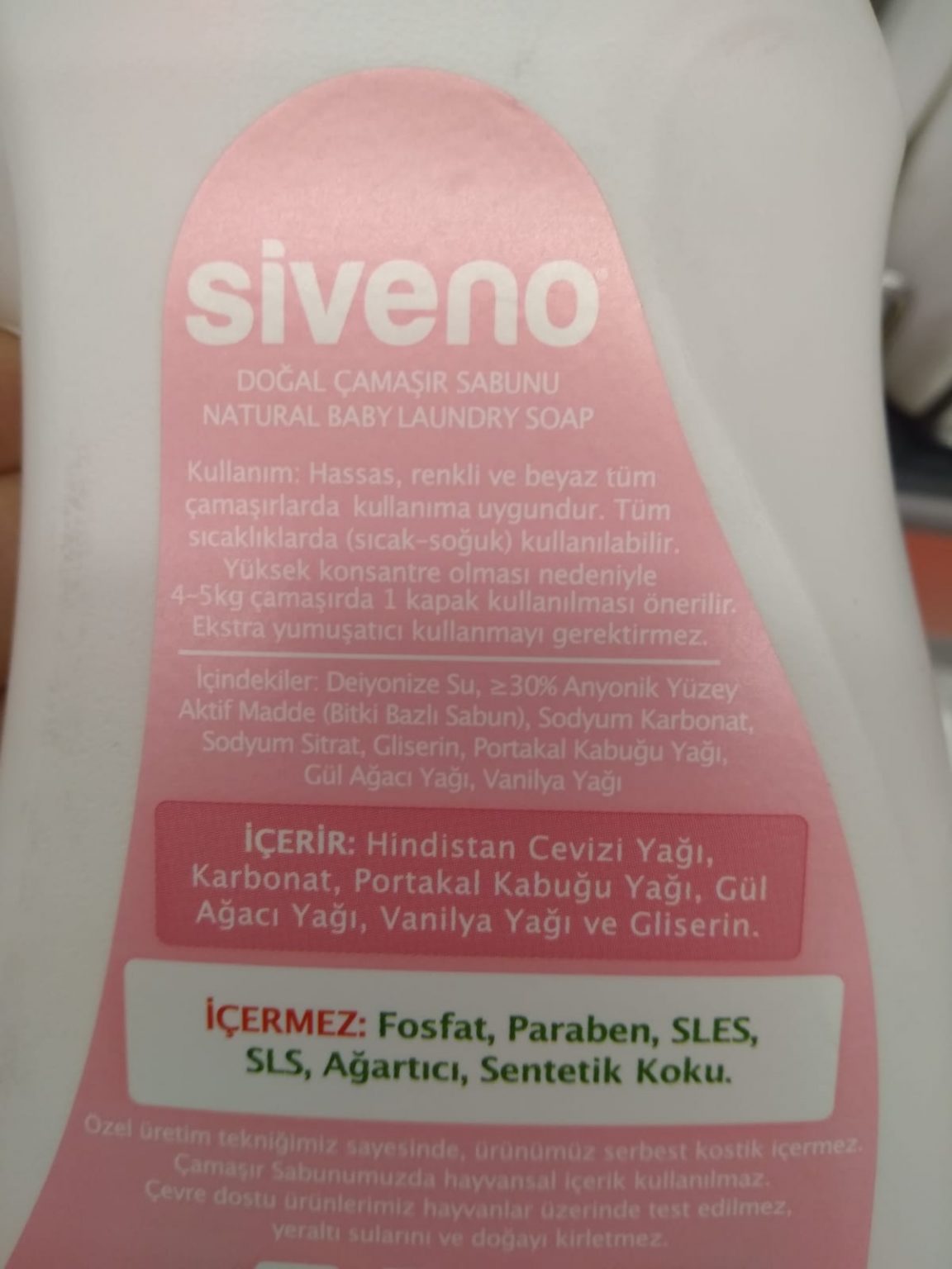 Incia ve Siveno Doğal Çamaşır Sabunu HelalRaporu